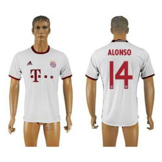 Bayern Munchen #14 Alonso White Soccer Club Jersey