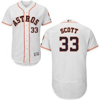 Houston Astros #33 Mike Scott White Flexbase Stitched Jersey DingZhi