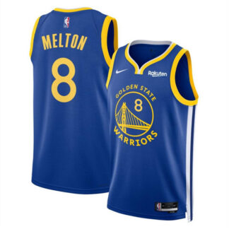 Men's Golden State Warriors #8 DeâAnthony Melton Blue Icon Edition Stitched Basketball Jersey