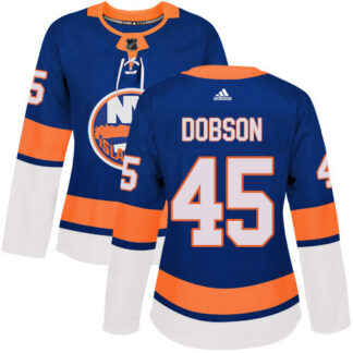 Adidas New York Islanders #45 Noah Dobson Royal Blue Home Authentic Women’s Stitched NHL Jersey