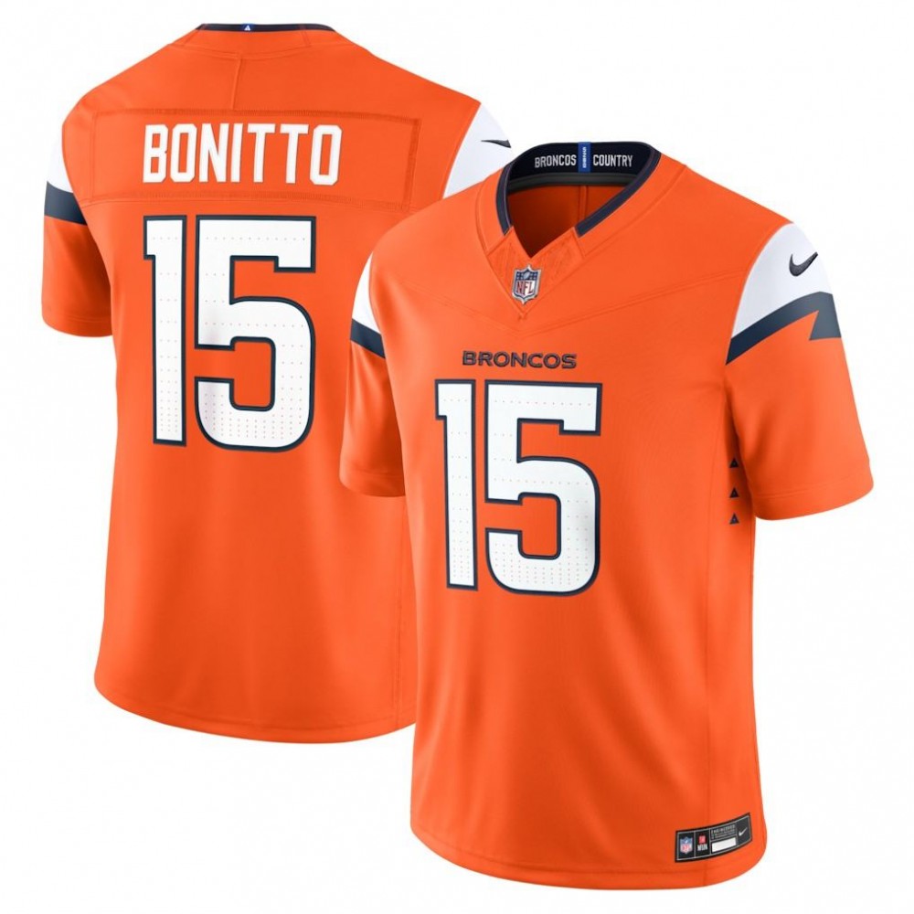 Nik Bonitto Denver Broncos Nike Vapor F.U.S.E. Limited Jersey - Orange