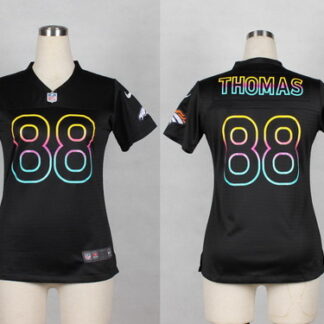 Nike Denver Broncos #88 Demaryius Thomas Pro Line Black Fashion Womens Jersey