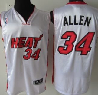 Miami Heat #34 Ray Allen White Authentic Jerseys