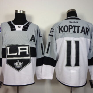 Los Angeles Kings #11 Anze Kopitar 2015 Stadium Series Gray-White Jerseys
