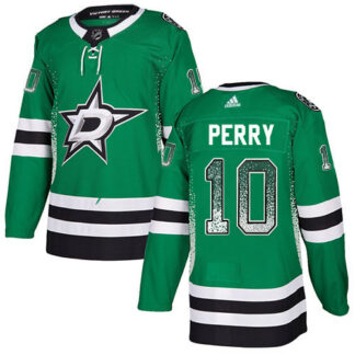 Adidas Dallas Stars #10 Corey Perry Green Home Authentic Drift Fashion Stitched NHL Jersey