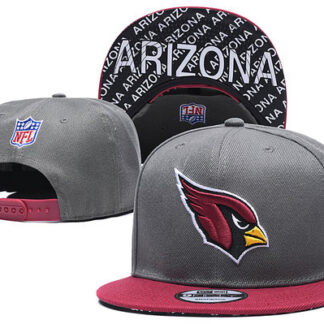 Arizona Cardinals Team Logo Gray Red Adjustable Hat TX