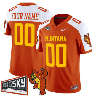 Youth Montana Grizzlies Orange Alternate 1995 Throwback Vapor F.U.S.E. Limited Custom Jersey