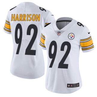 Nike Pittsburgh Steelers #92 James Harrison White Women’s Stitched NFL Vapor Untouchable Limited Jersey