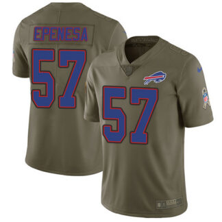 Nike Buffalo Bills #57 A.J. Epenesas Olive Youth Stitched NFL Limited 2017 Salute To Service Jersey