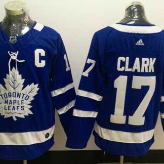 Toronto Maple Leafs 17 Wendel Clark Blue Adidas Stitched Jersey