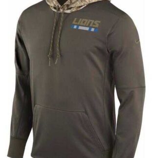 Men's Nike Detroit Lions Salute to Service 2017 Therma-FIT Performance Hoodie FengYun