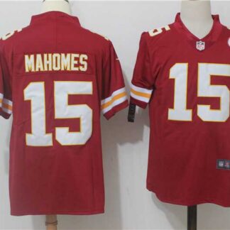 Nike Kansas City Chiefs #15 Patrick Mahomes II Red Vapor Untouchable Player Limited Jerseys