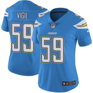 Nike Los Angeles Chargers #59 Nick Vigil Electric Blue Alternate Women’s Stitched NFL Vapor Untouchable Limited Jersey