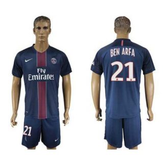 Paris Saint-Germain #21 Ben Arfa Home Soccer Club Jersey