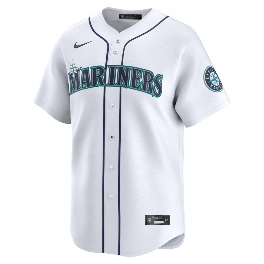 Seattle Mariners Nike #1 Dad Home Limited Jersey - White - Image 2