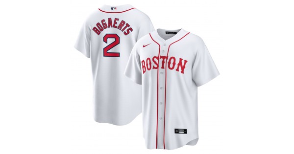 Xander Bogaerts Boston Red Sox Nike 2021 Patriots' Day Official Replica Player Jersey - White - Image 2