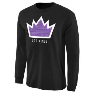 Sacramento Kings Noches Enebea Long Sleeve WEM T-Shirt - Black