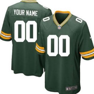 Kids' Nike Green Bay Packers Customized Green Limited Jersey