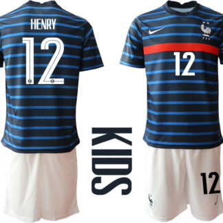 2021 France home Youth 12 soccer jerseys