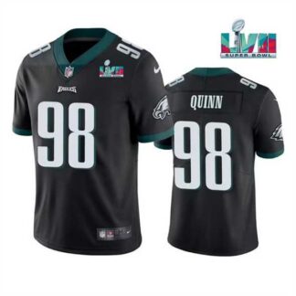 Men & Women & Youth Philadelphia Eagles #98 Robert Quinn Black Super Bowl LVII Vapor Untouchable Limited Stitched J...