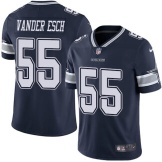 Nike Dallas Cowboys #55 Leighton Vander Esch Navy Blue Team Color Men’s Stitched NFL Vapor Untouchable Limited Jersey