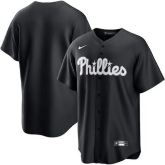 Men's Philadelphia Phillies Black Lights Out Replica Jersey