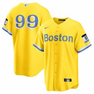 ultra‑ Alex Verdugo Boston Red Sox Nike City Connect Replica Player Jersey - Gold ‑uniform