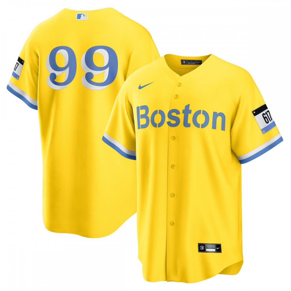 Alex Verdugo Boston Red Sox Nike City Connect Replica Player Jersey - Gold