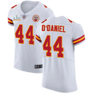 Nike Kansas City Chiefs #44 Dorian O’Daniel White Men’s Super Bowl LV Bound Stitched NFL New Elite Jersey