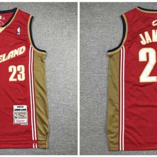 Cavaliers 23 Lebron James Red 2003 04 Hardwood Classics Jersey