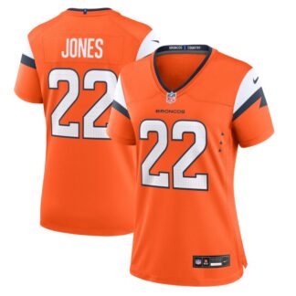 Women's Denver Broncos #22 Brandon Jones Orange Nike Team Game Jersey