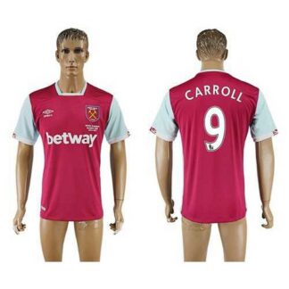 West Ham United #9 Carroll Home Soccer Club Jersey