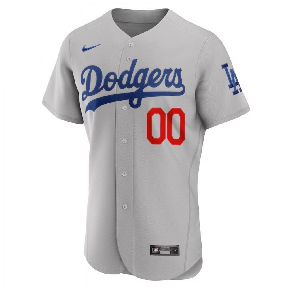 Los Angeles Dodgers Nike Home Custom Pick-A-Player Retired Roster Authentic Jersey - Gray - Image 2