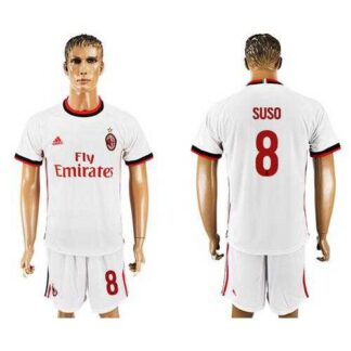 AC Milan #8 Suso Away Soccer Club Jersey