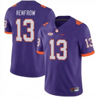 Hunter Renfrow Clemson Tigers Purple Football Game Jersey