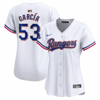 Adolis Garcia Texas Rangers Nike Women's 2024 Gold Collection Limited Player Jersey – White