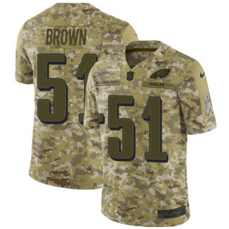 Nike Philadelphia Eagles #51 Zach Brown Camo Men’s Stitched NFL Limited 2018 Salute To Service Jersey
