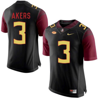 Florida State Seminoles 3 Cam Akers Black College Football Jersey DingZhi