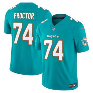 Youth Miami Dolphins #74 Kadyn Proctor Aqua 2026 NFL Draft Vapor F.U.S.E. Limited Jersey