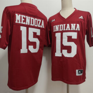 Men's Indiana Hoosiers #15 Fernando Mendoza Red Stitched Football Jerseys