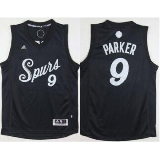 Spurs #9 Tony Parker Black 2016-2017 Christmas Day Stitched NBA Jersey