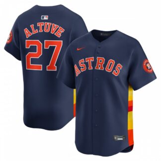 Jose Altuve Houston Astros Nike Alternate Limited Player Jersey – Navy