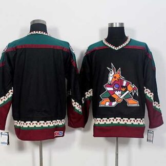 Men Phoenix Coyotes Customized Black Stitched NHL Jersey