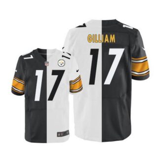 Nike Pittsburgh Steelers #17 Joe Gilliam White/Black Men’s Stitched NFL Elite Split Jersey