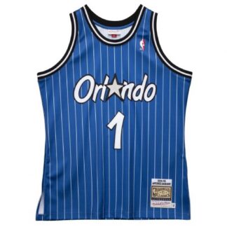 Men's Orlando Magic Anfernee Hardaway #1 Throwback Blue 94-95 Hardwood Classics Jersey