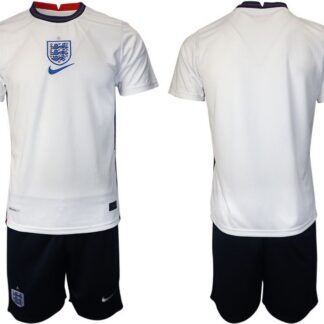 Men 2020-2021 European Cup England home white blank Nike Soccer Jersey