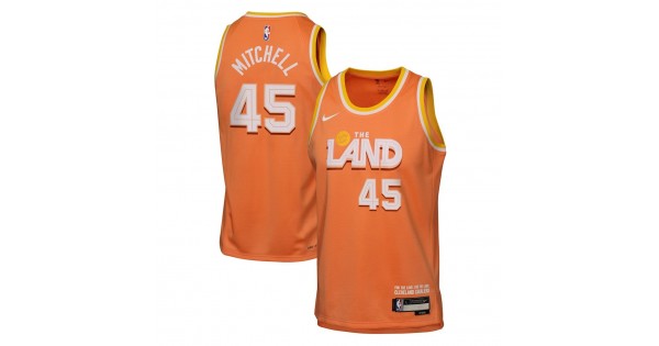 Donovan Mitchell Cleveland Cavaliers Nike 2025/26 Orange Swingman Jersey - City Edition - Image 2
