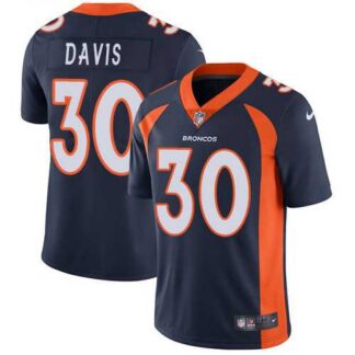 Nike Denver Broncos #30 Terrell Davis Navy Blue Alternate NFL Vapor Untouchable Limited Jersey