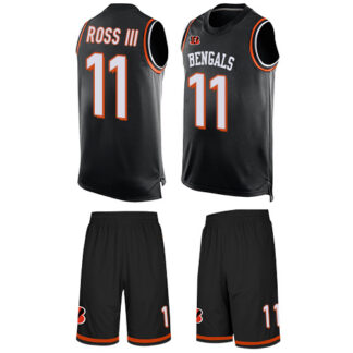Nike Cincinnati Bengals #11 John Ross III Black Team Color Men’s Stitched NFL Limited Tank Top Suit Jersey