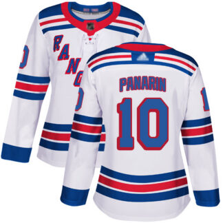Adidas New York Rangers #10 Artemi Panarin White Road Authentic Women’s Stitched NHL Jersey